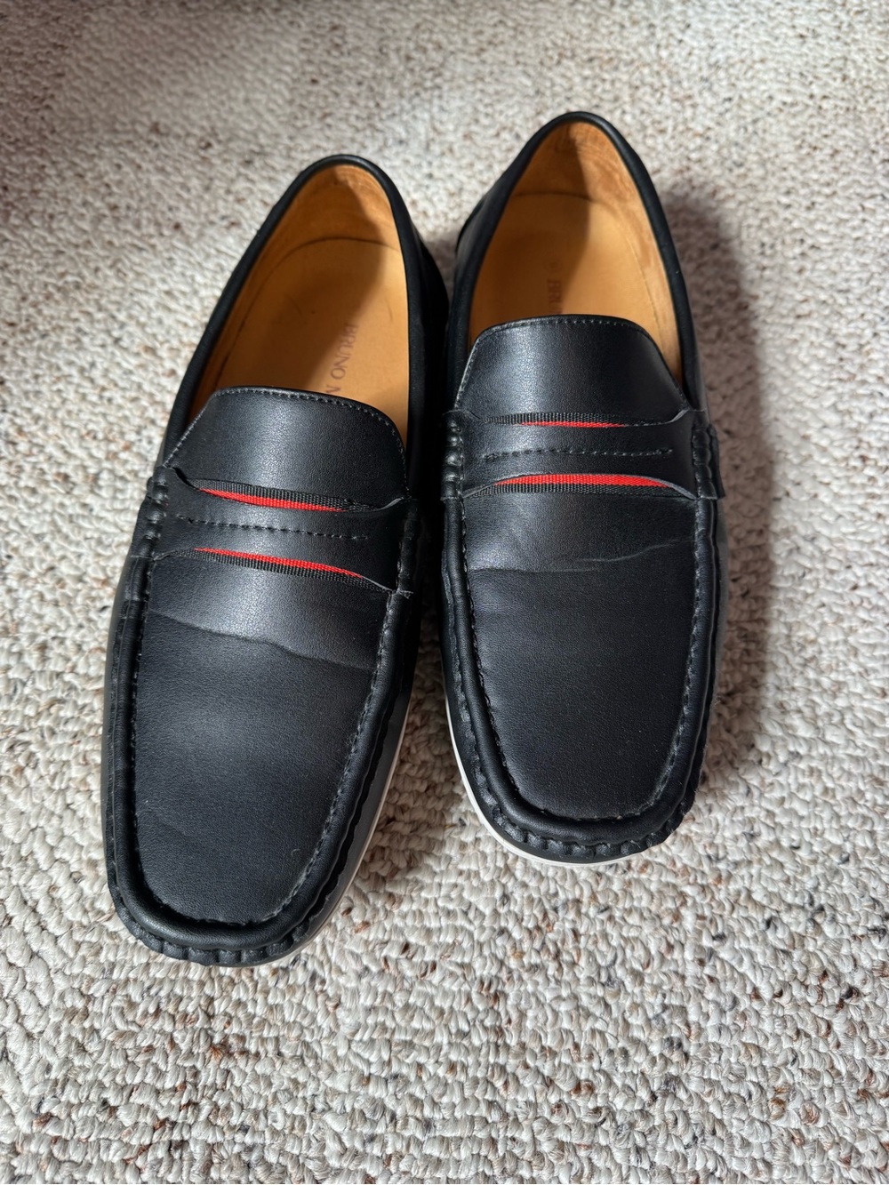 Bruno Marc Black Driving Loafers Slip-On Casual Shoes Men’s Size 9